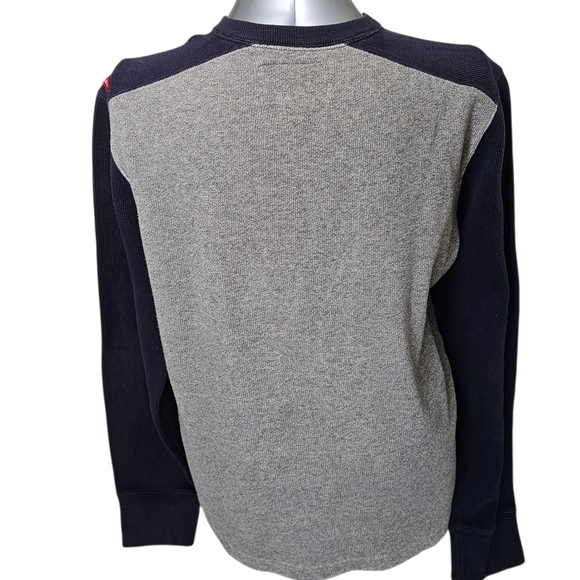 Gray and Navy Long Sleeve Shirt - Picture 2 of 7